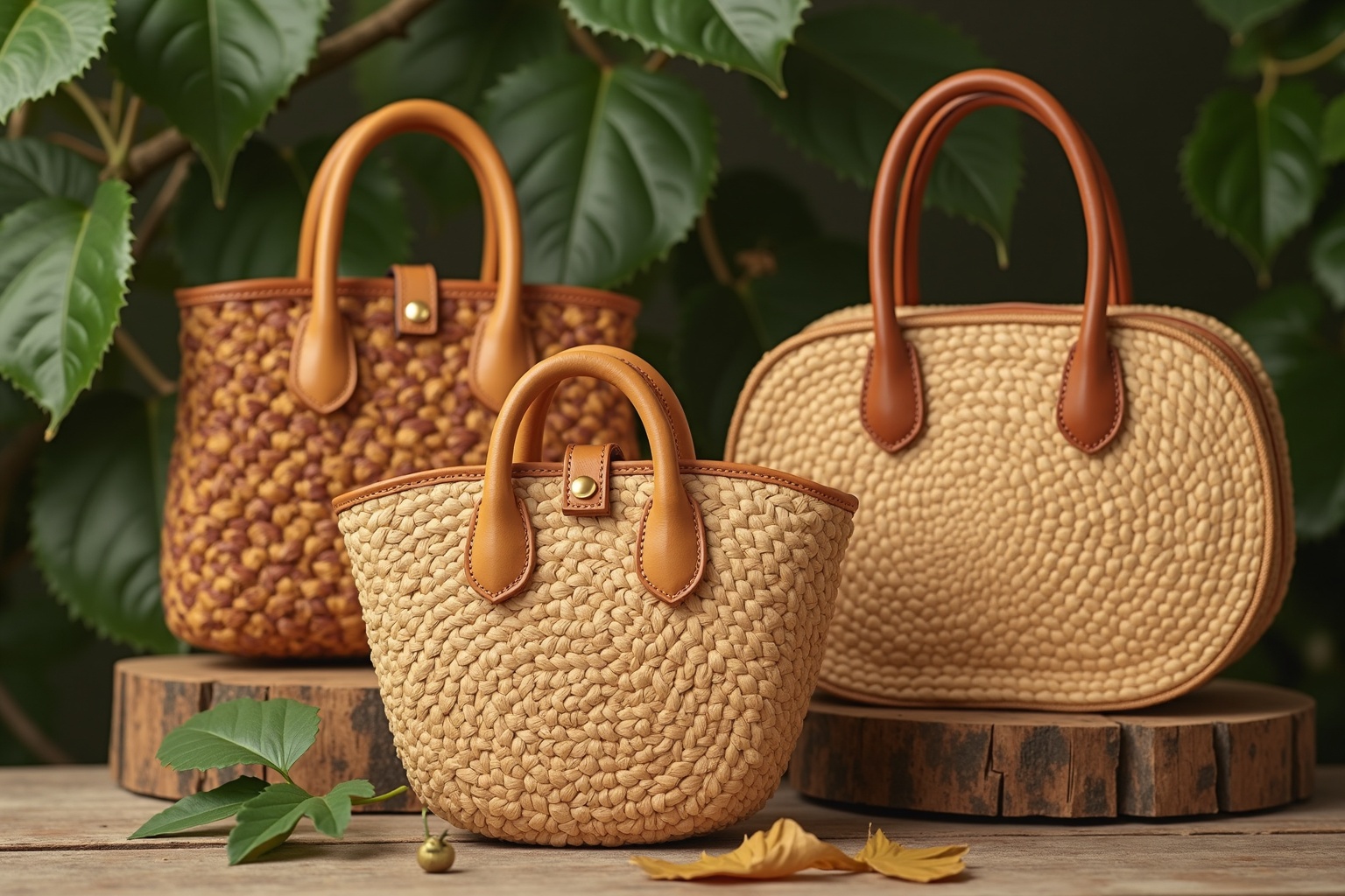 Handtaschen aus Naturmaterialien im Trend